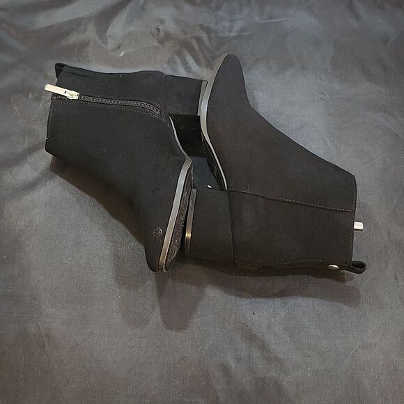 A.NEW.DAY POINTED TOE LOW BLOCK-HEEL ANKLE BOOTS - Picture 12 of 16